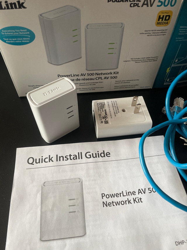 D-Link AV500 Powerline CPL   Network Kit  HD Media dans Réseaux  à Longueuil/Rive Sud - Image 2