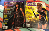 Xena Warrior Princess magazines by Topps Comics and Titan