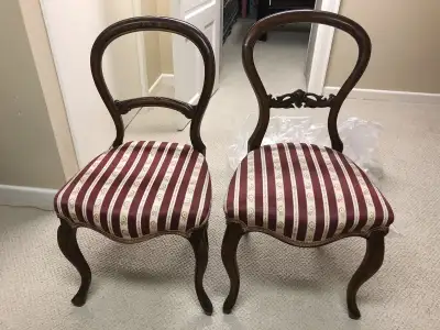 Two antique side chairs, View more