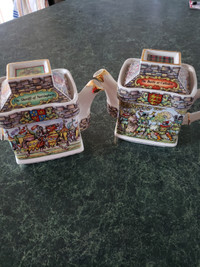 Sadler English Folklore Square Shaped Teapots