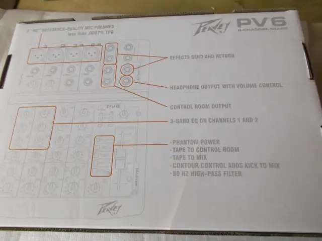 Peavey mixer PV6 in Amps & Pedals in Sherbrooke - Image 3