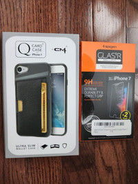 Apple iPhone 7 Ultra Slim Wallet Case & Screen Protector w/ Box