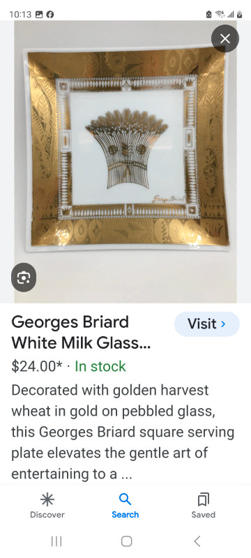 Georges Briard Mid Century serving  plates in Arts & Collectibles in Bathurst - Image 2