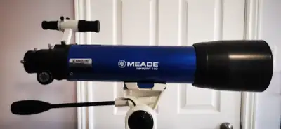 The Infinity 102mm Altazimuth Refractor Telescope by Meade includes all that you need to view many p...