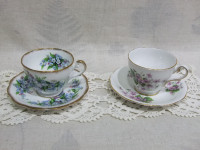 Vintage Royal Standard English  2 teacups with saucers