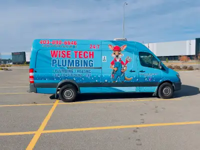 Need professional help with plumbing, furnace, hot water tank, or air conditioning? Wisetech Plumbin...