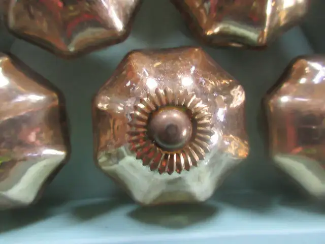Large 2" Mercury Glass Gold Silver Knob in Arts & Collectibles in Oshawa / Durham Region - Image 2