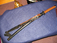 Brown Handled Samurai Sword