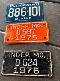 Vintage Bicycle License Plates $10 each
