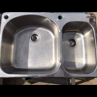 KINDRED DOUBLE STAINLESS STEEL SINKS