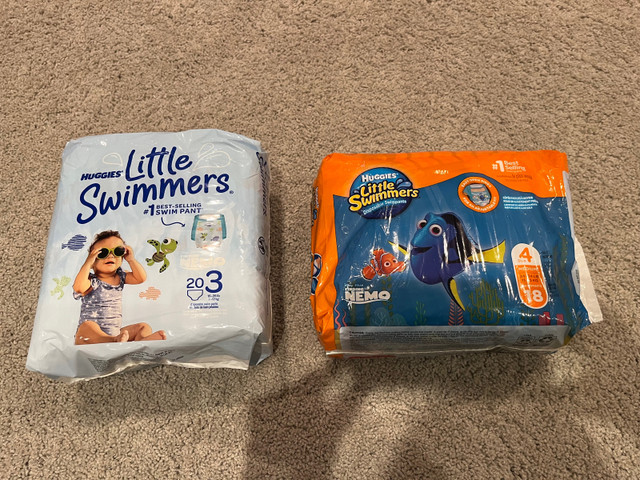 Huggies Little Swimmers Diapers Size 3 and Size 4 in Other in Calgary
