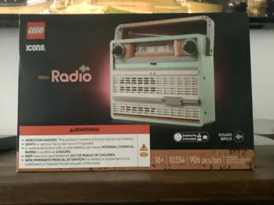 LEGO Icons RETRO RADIO set 10334, 906 pieces NEW, SEALED, View more