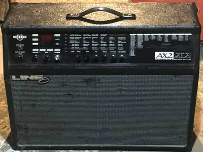 Line 6 AX2 212, with pedalboard., View more