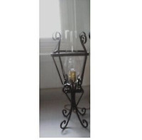 Vintage Wrought Iron Table Lamp / Wall Sconce