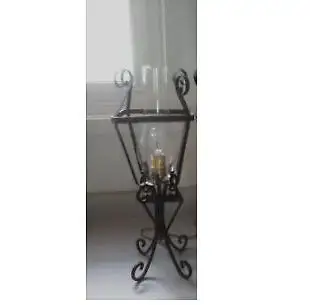 Vintage Wrought Iron Table Lamp / Wall Sconce, View more