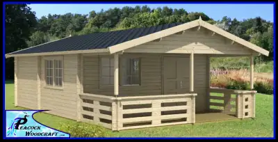 Log Cabin / Cottage / Bunkie Kit  437 sq/ft  Special, View more
