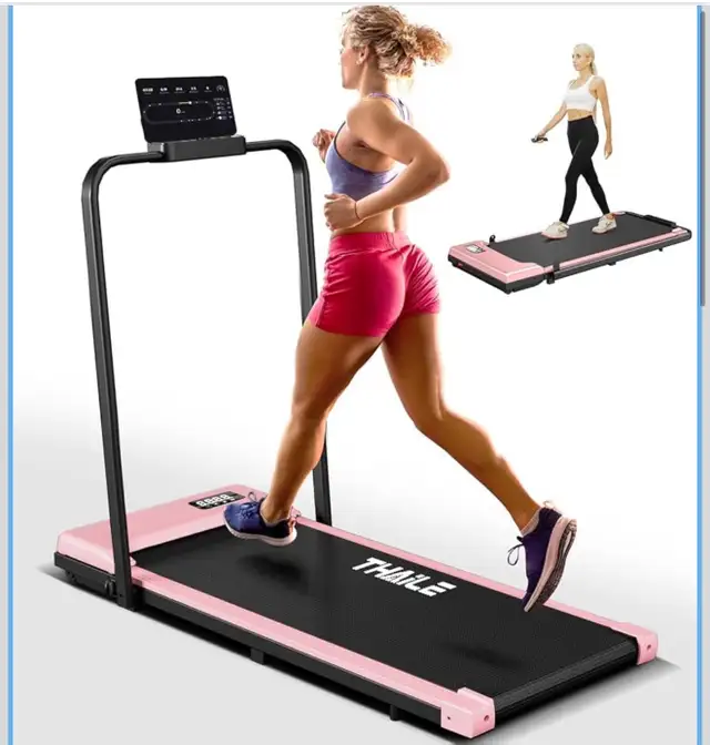 Thaile Walking Pad Treadmill with Handlebar in Exercise Equipment in Ottawa - Image 3