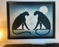 Majestic “Two Panthers” Original Painting