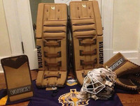 WANTED: Retro style brown/tan blocker, trapper and goalie pads