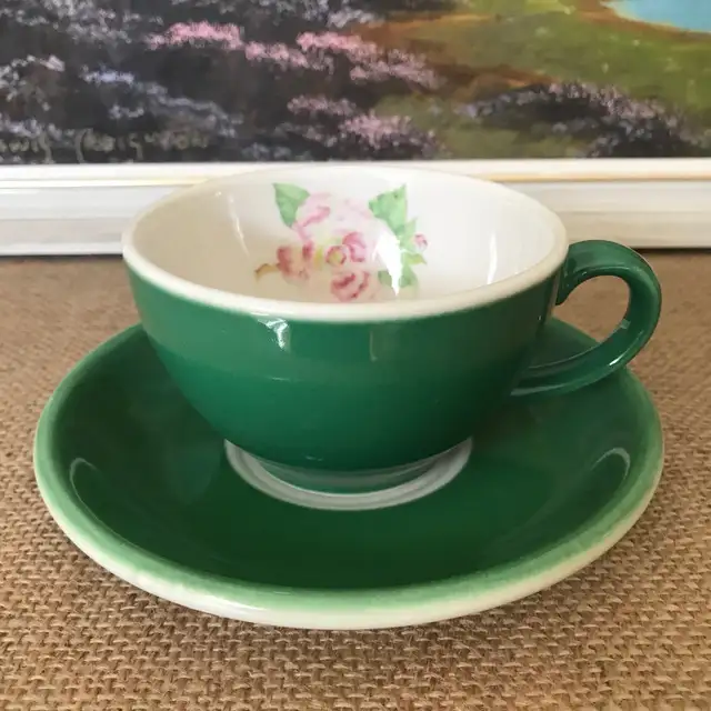 Vintage 40s Syracuse China Drake Hotel Camellia Cup Saucer Plate in Kitchen & Dining Wares in Ottawa - Image 4