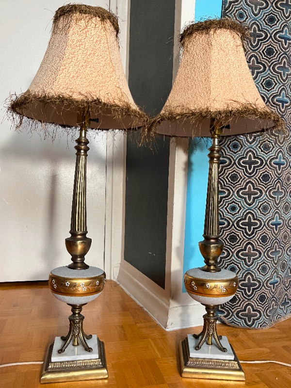 2 Vintage Italian Lamps, Hollywood Regency Style in Indoor Lighting & Fans in City of Toronto