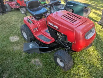 Selling a Yard Machine series 135 with a 38" cut and a 13.5HP Briggs & Stratton engine. Has "shift o...