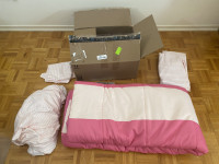 pink bed set 66x90
