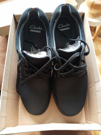 Clarks Men's Cotrell Plain Lace-Up Shoe, Black Oily Leather, 9