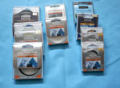Filtres HOYA - différents diamètres UV et Polarisants   Filtres Hoya UV(c) 49mm - 67mm  Filtres Hoya...