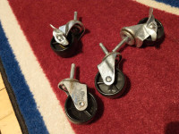 SET 4 HEAVY DUTY SWIVEL WHEELS CASTERS 