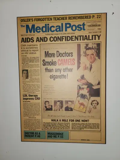 More Doctors Smoke Camels Than any Other Cigarette. This was a front page article from The Medical P...