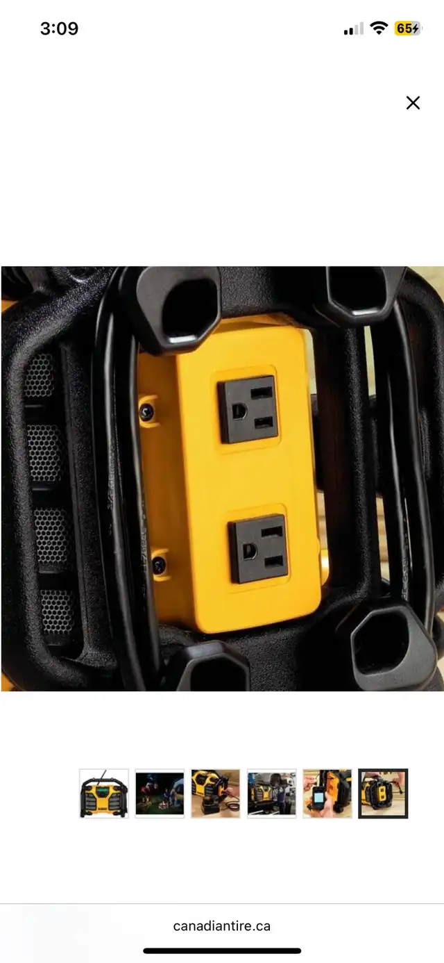 DEWALT Jobsite Radio Charger with a 20V battery included in Power Tools in Edmonton - Image 5