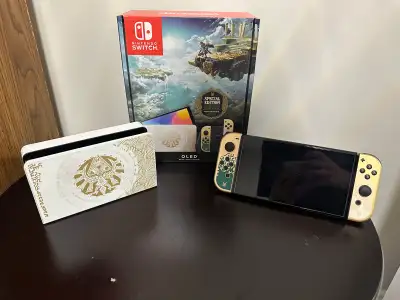 Barely used Nintendo switch OLED zelda edition switch, View more