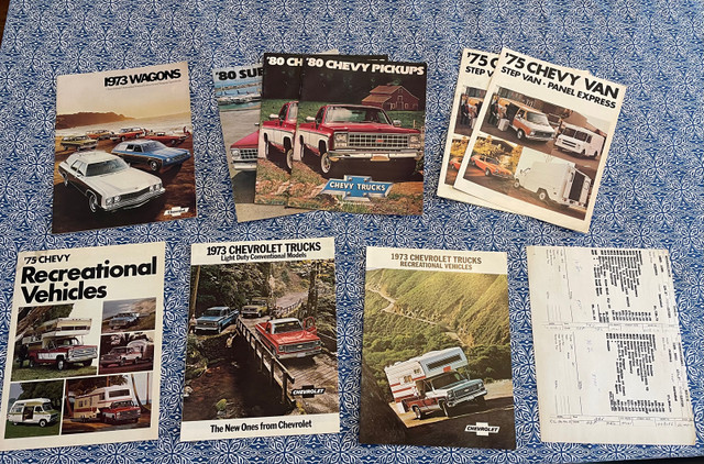 1980’s Chevrolet square body brochures in Arts & Collectibles in Winnipeg