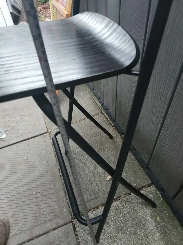 Black Folding Bar Stool in Chairs & Recliners in City of Toronto - Image 3