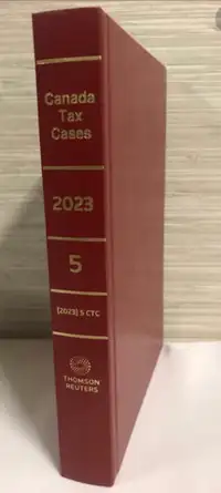 New. Canada Tax Cases 2023 Vol 5 hardcover