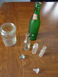collection of old bottles