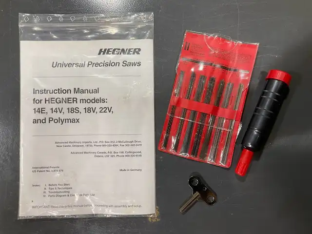 HEGNER POLYMAX 3 SCROLL SAW For Sale in Power Tools in Winnipeg - Image 10