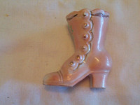 Occupied Japan Pink Boot Toothpick Holder