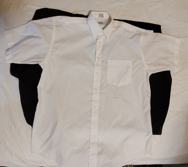 $20 OBO-1xBlack &amp; 1xWhite Men's Cotton Dress Shirts in Men's in Mississauga / Peel Region - Image 3