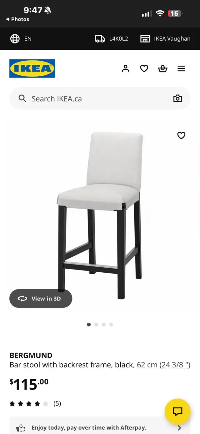 Ikea Bergmund Bar Stools in Chairs & Recliners in Markham / York Region - Image 4