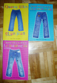 3 des 4 romans de ''Quatre filles et un jeans'', À VENDRE!!!