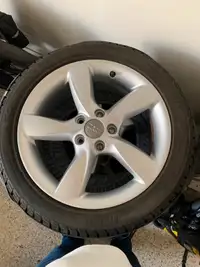 Audi Tires and Rims Including cover bags
