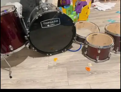 Full Used Drum Kit and Hardware, View more