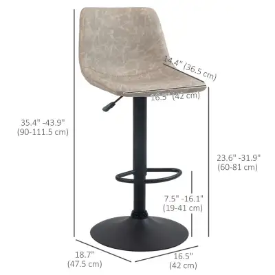 Adjustable Counter Height Bar Stool, 360° Swivel Kitchen Counter, View more