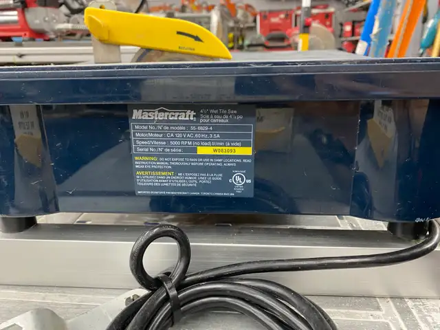Mastercraft Wet Tile Saw 4.5” in Power Tools in City of Toronto - Image 4