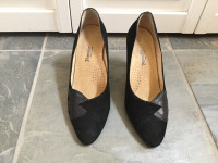 Black Suede high heel shoes / size 5 Party highheel formal dress