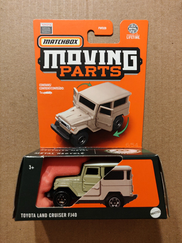 New Matchbox Moving Parts Toyota Land Cruiser FJ40 1:64 diecast in Toys & Games in City of Toronto - Image 3