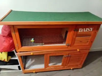 double rabbit cage beautiful condition , View more
