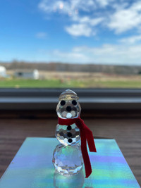 Crystal Snowman Miniature 